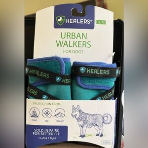 Urban Walkers Dog Boots - Teal and Blue